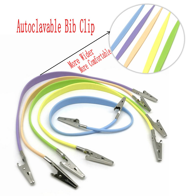 Teeth Whitening Express - 1pc 치과 Autoclavable Bib 클립 체인