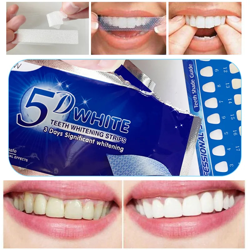 Teeth Whitening Gel Refills - 1-12pcs 5D 화이트닝 치아 스티커 화이트