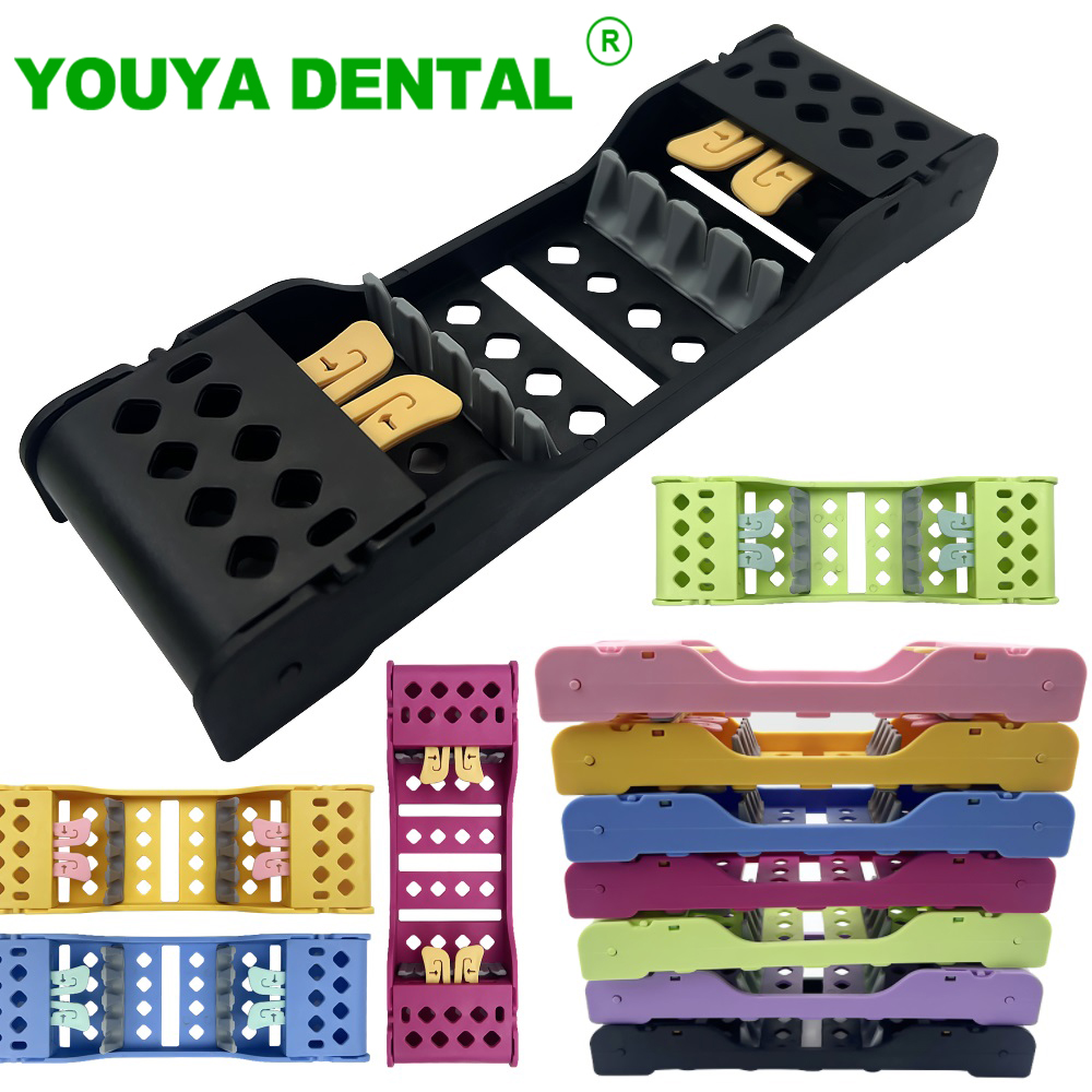 Teeth Whitening Tray - 4 슬롯 치과 살균 상자 플라스틱