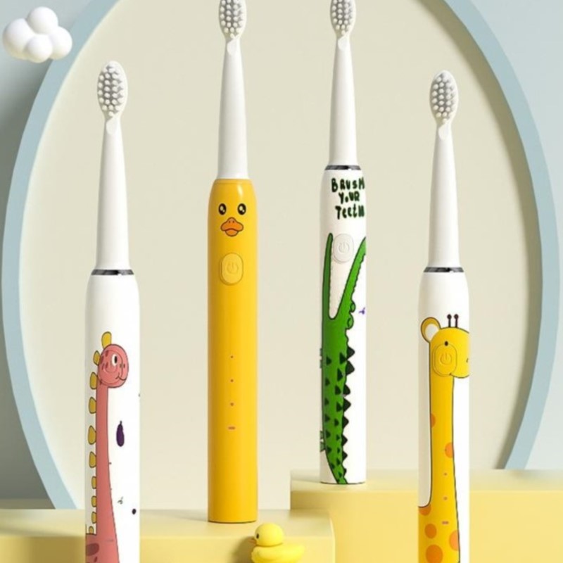 Teeth Whitening Kit - 어린이용 전동 칫솔, 소닉 진동, 부드러운