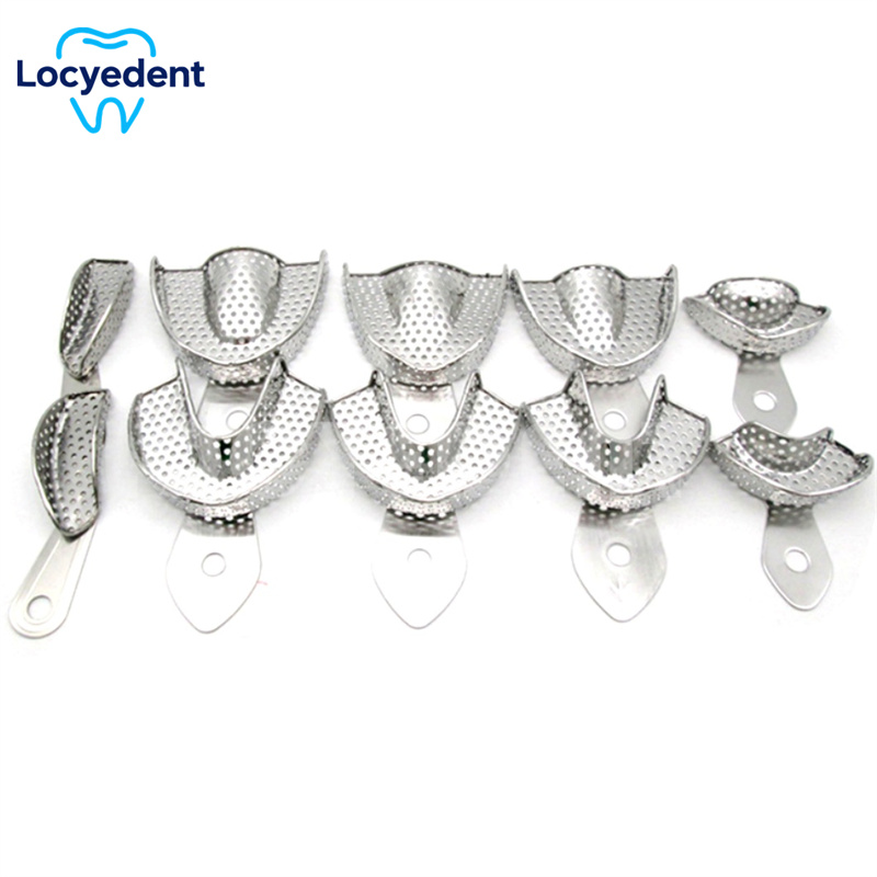 Teeth Whitening Tray - 10 개/대 치과 인상 트레이 스테인레스