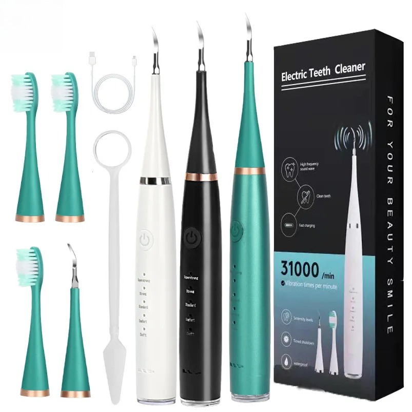 Teeth Whitening Kit - 초음파 치석 제거기 치아 미백 전동