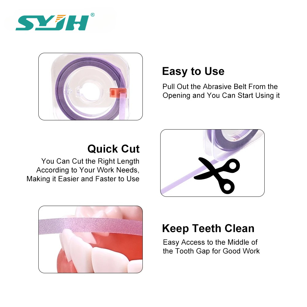 치아 연마 스트립 롤 치아 미백 키트 3가지 그릿 6M - Teeth Whitening Kit 리뷰 및 가격