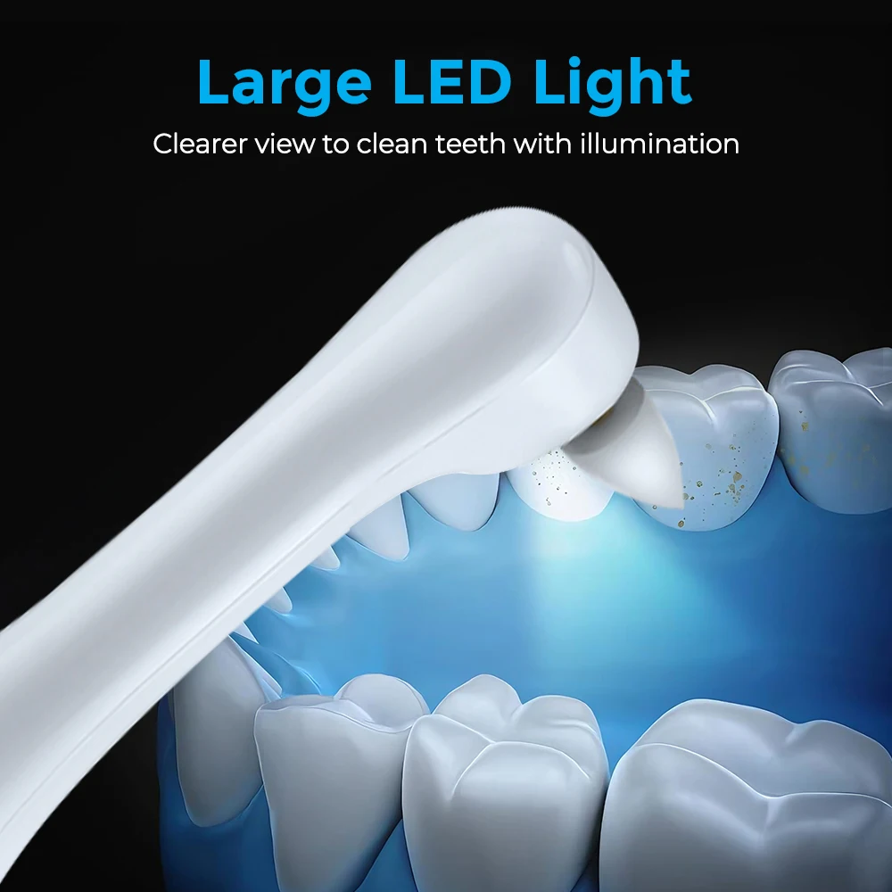 전동 치아 광택기 치아 미백 클리너 6개 브러시 헤드  - Teeth Whitening Led Kit 리뷰 및 가격