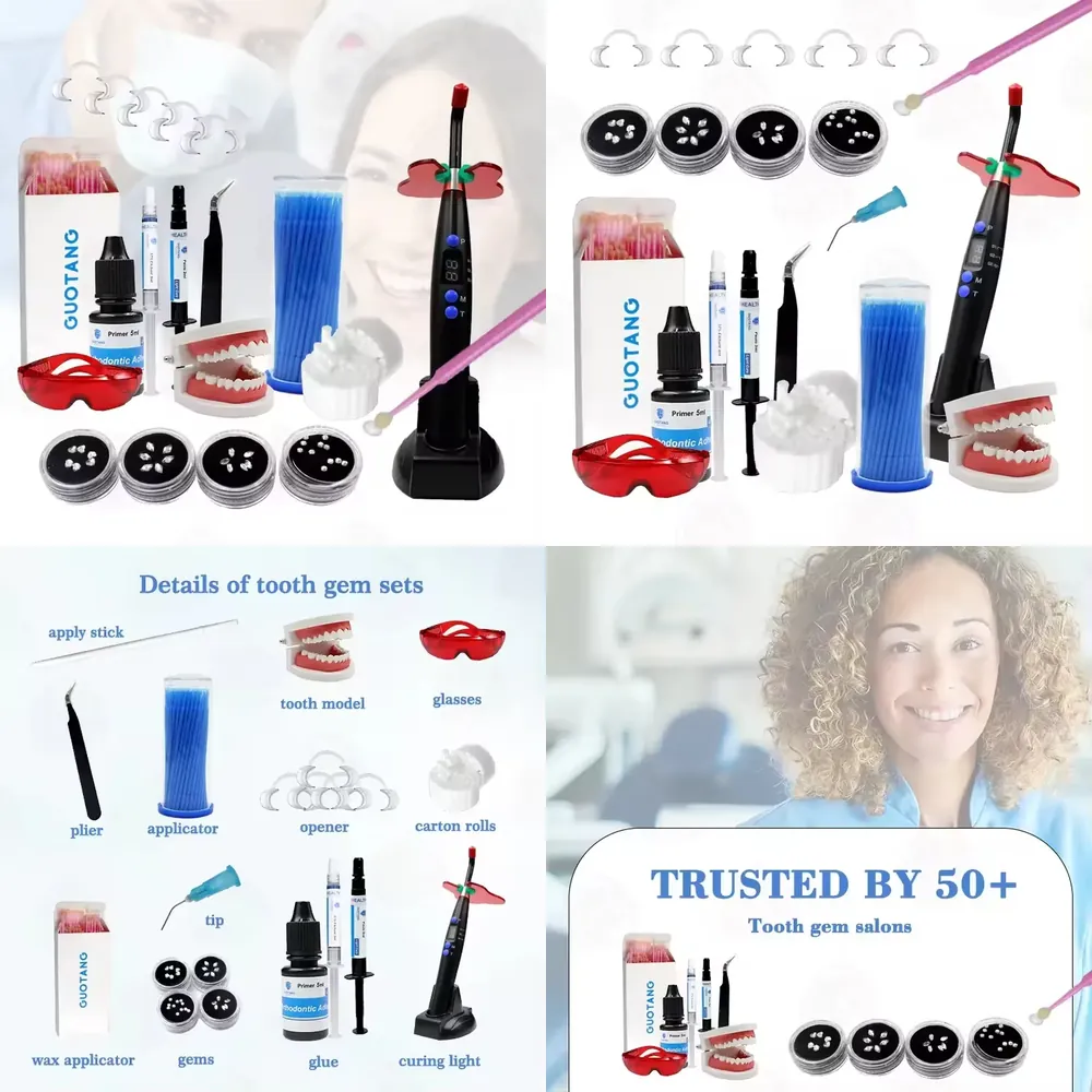 【CHIMU HOME】 전문가용 DIY 메이크업 치아  - Teeth Whitening Kit With Light 리뷰 및 가격