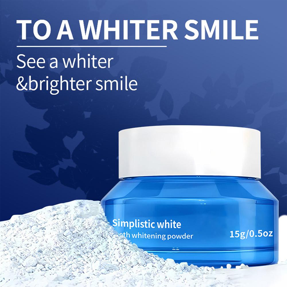 심플한 화이트닝 치아 미백 파우더 얼룩 제거 치아 파우 - Teeth Whitening Co 리뷰 및 가격