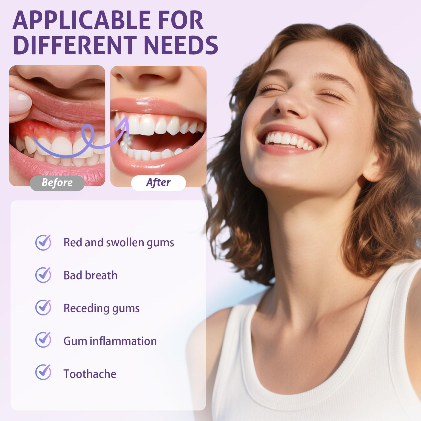빨간색 파란색 광선 치료 치아 미백 기기 650nm 4 - Teeth Whitening Led Kit 리뷰 및 가격