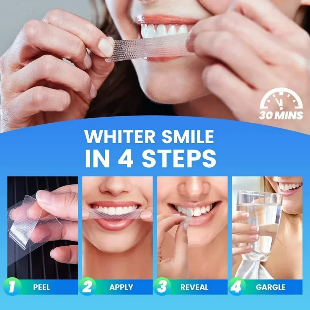 7쌍/팩 치아 미백 스트립 구강 위생 관리 미백 스트립 - Whitening Strip 3D 리뷰 및 가격