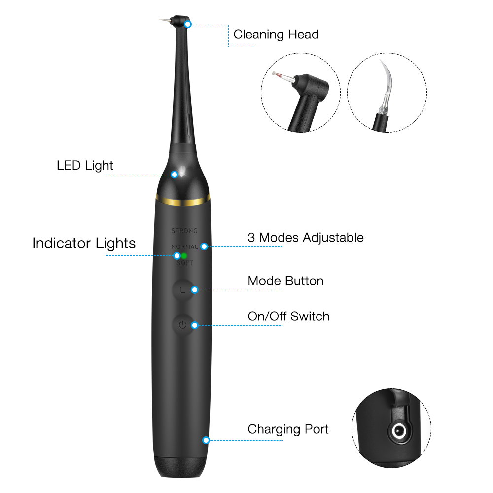 LED 전기 음파 스케일러 칫솔 세트 얼룩 치과 미적분 - Teeth Whitening Led Kit 리뷰 및 가격