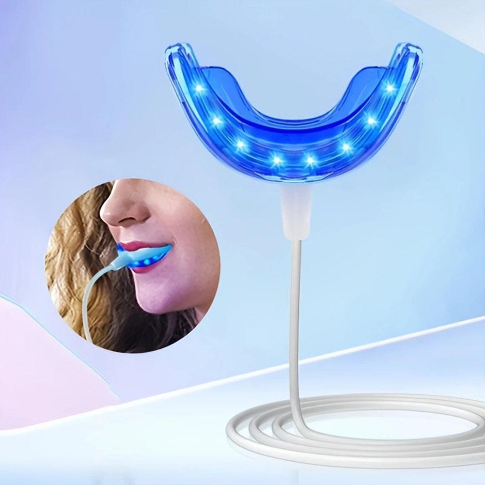 치아 미백 촉진기 스마트 LED 블루 라이트 휴대용 U - Teeth Whitening Tray 리뷰 및 가격