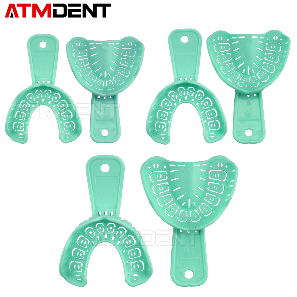 6 개/대 치과 인상 플라스틱 트레이 S/M/L 치과  - Teeth Whitening Tray 리뷰 및 가격