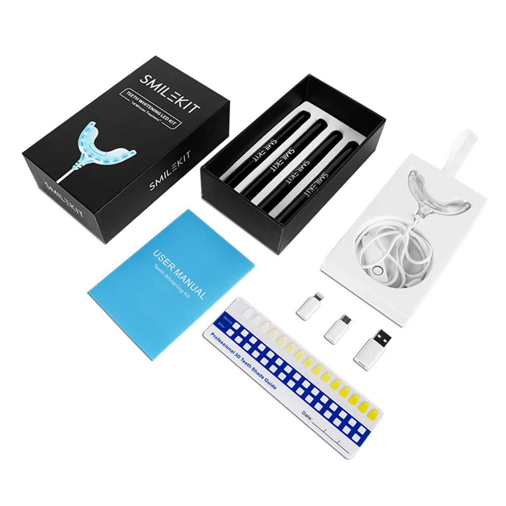 3ML 치아 미백 젤 주사기 카바마이드 과산화물 35% - Teeth Whitening Led Kit 리뷰 및 가격