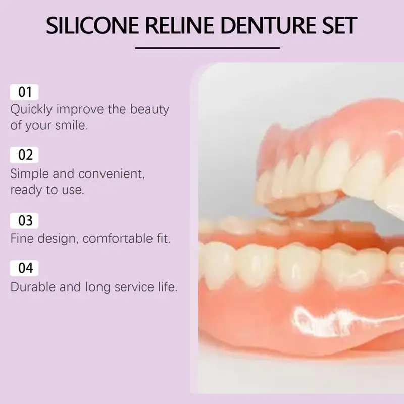 실리콘 틀니 세트 맞는 임시 치열 교정 치아 틀니 가짜 - Teeth Whitening Naturally 리뷰 및 가격