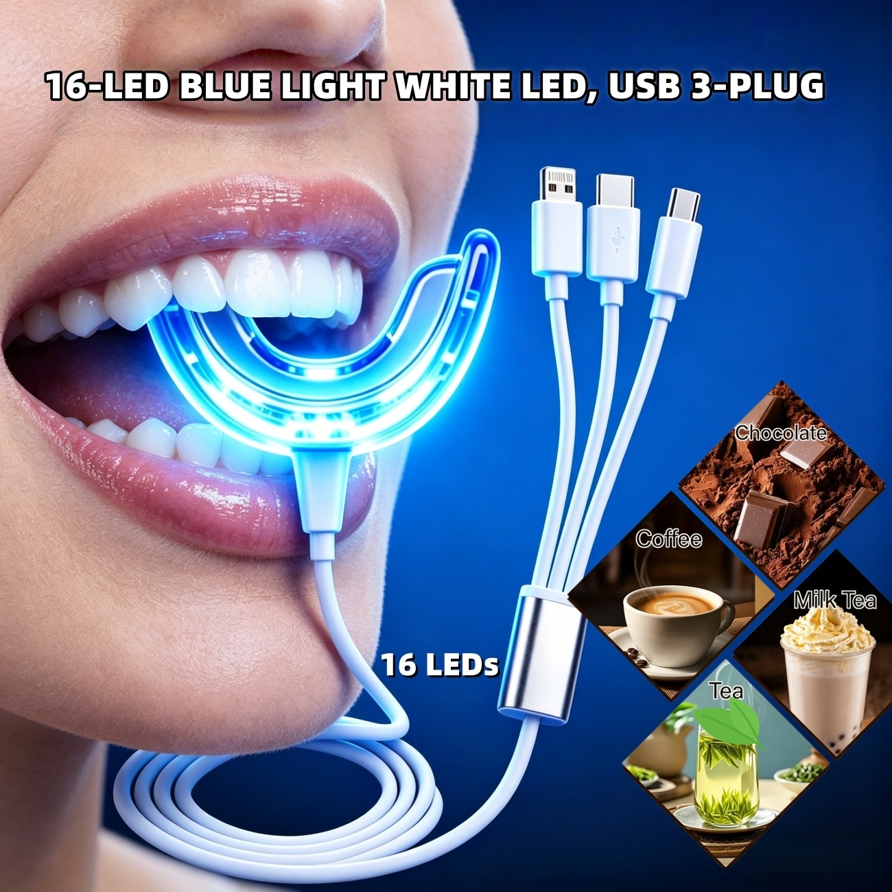 LED 휴대용 치아 미백 키트, 남녀공용, 누런 치아, - Teeth Whitening Led Kit 리뷰 및 가격