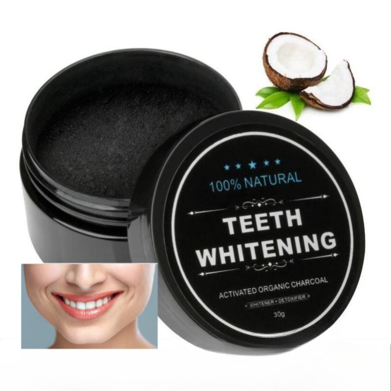 활성탄 치아 미백 파우더 1박스, 숯 치아 클리닝 파우 - Teeth Whitening Co 리뷰 및 가격