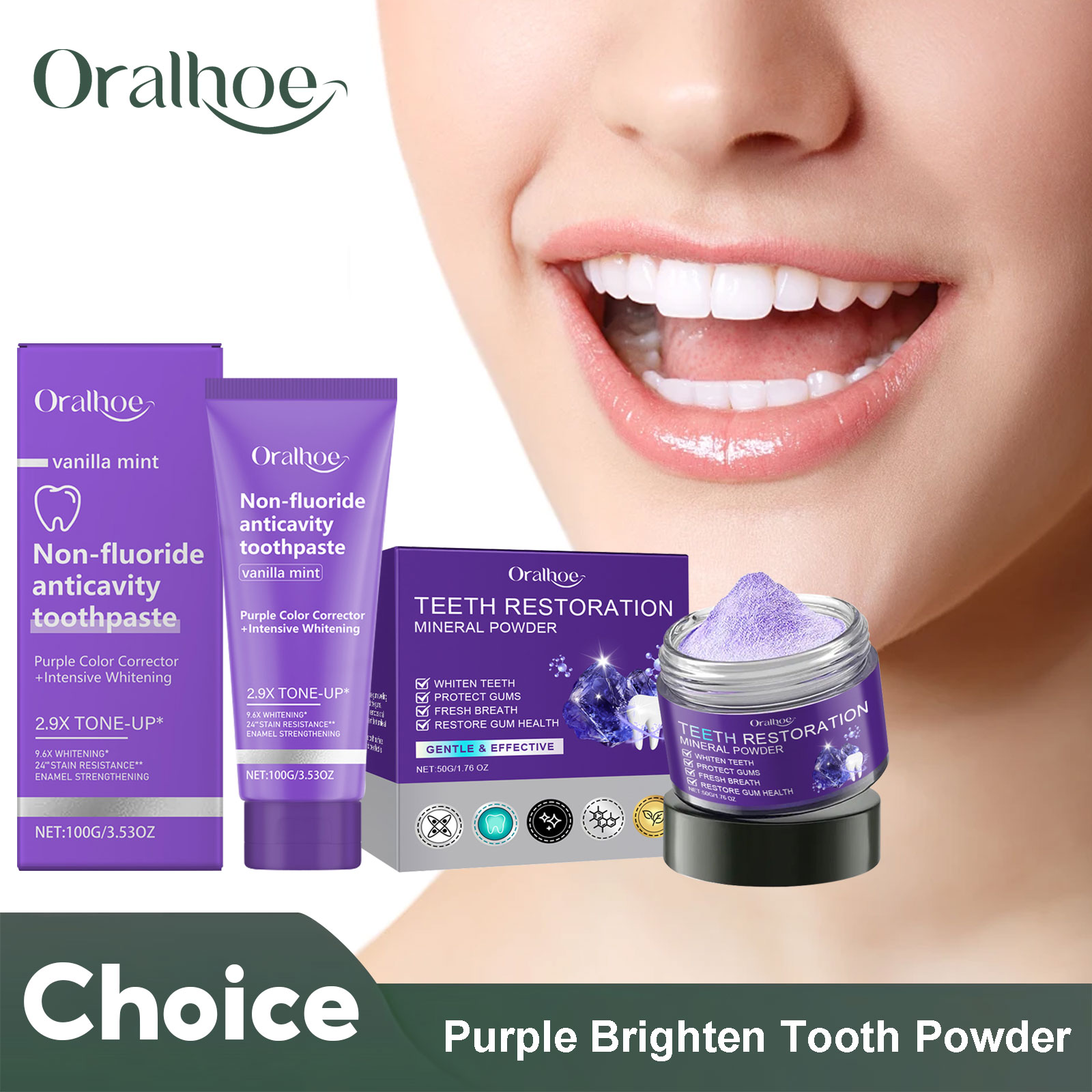 치아 복원 미네랄 파우더 치아 미백, 얼룩 제거, 구강 - Teeth Whitening Co 리뷰 및 가격