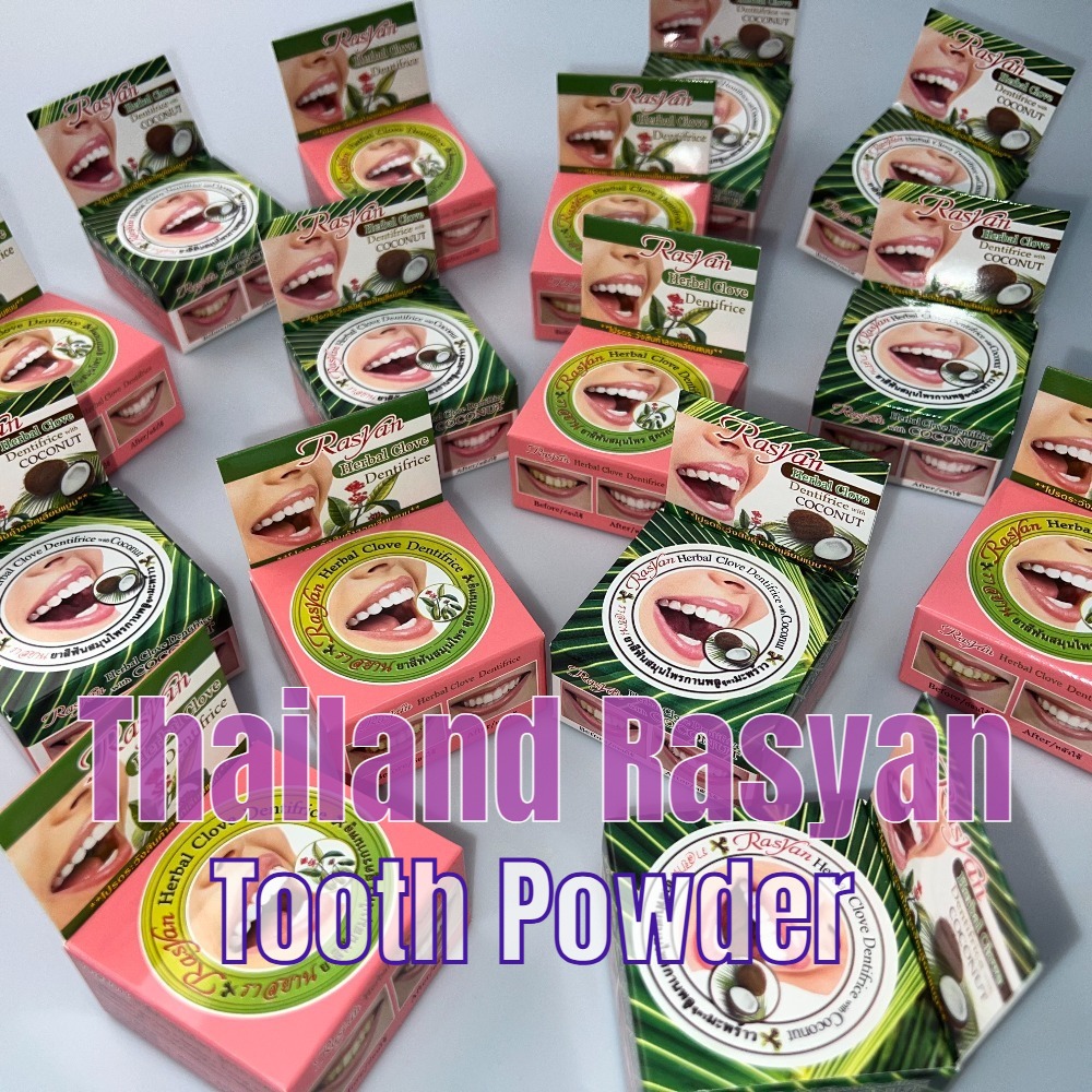 태국 라시안 정향&코코넛 미백 치약 (도매, 박스 포장 - Teeth Whitening Thailand 리뷰 및 가격