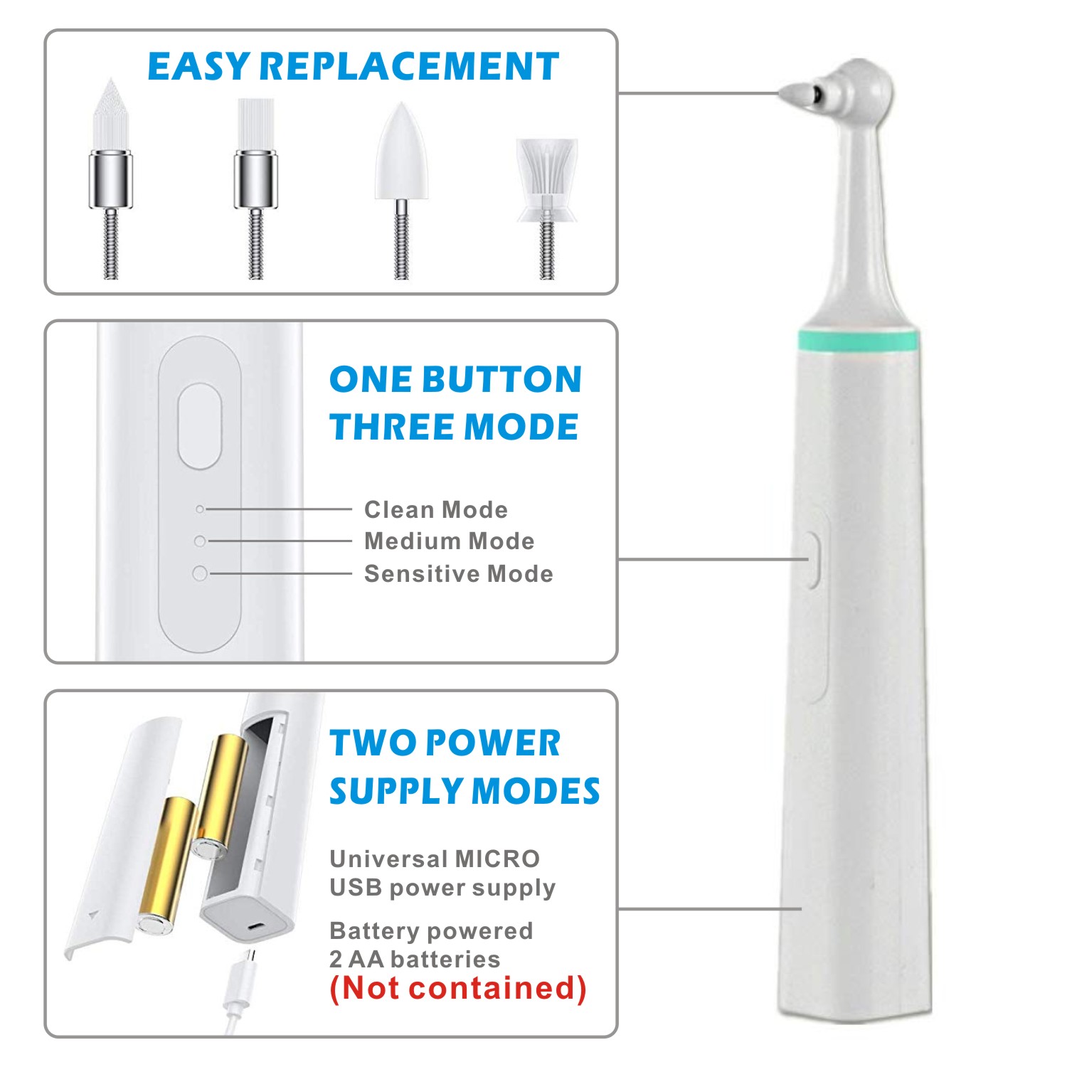 회전 치아 미백 브러시, 얼룩 제거용 다기능 치아 청소 - Teeth Whitening Kit 리뷰 및 가격