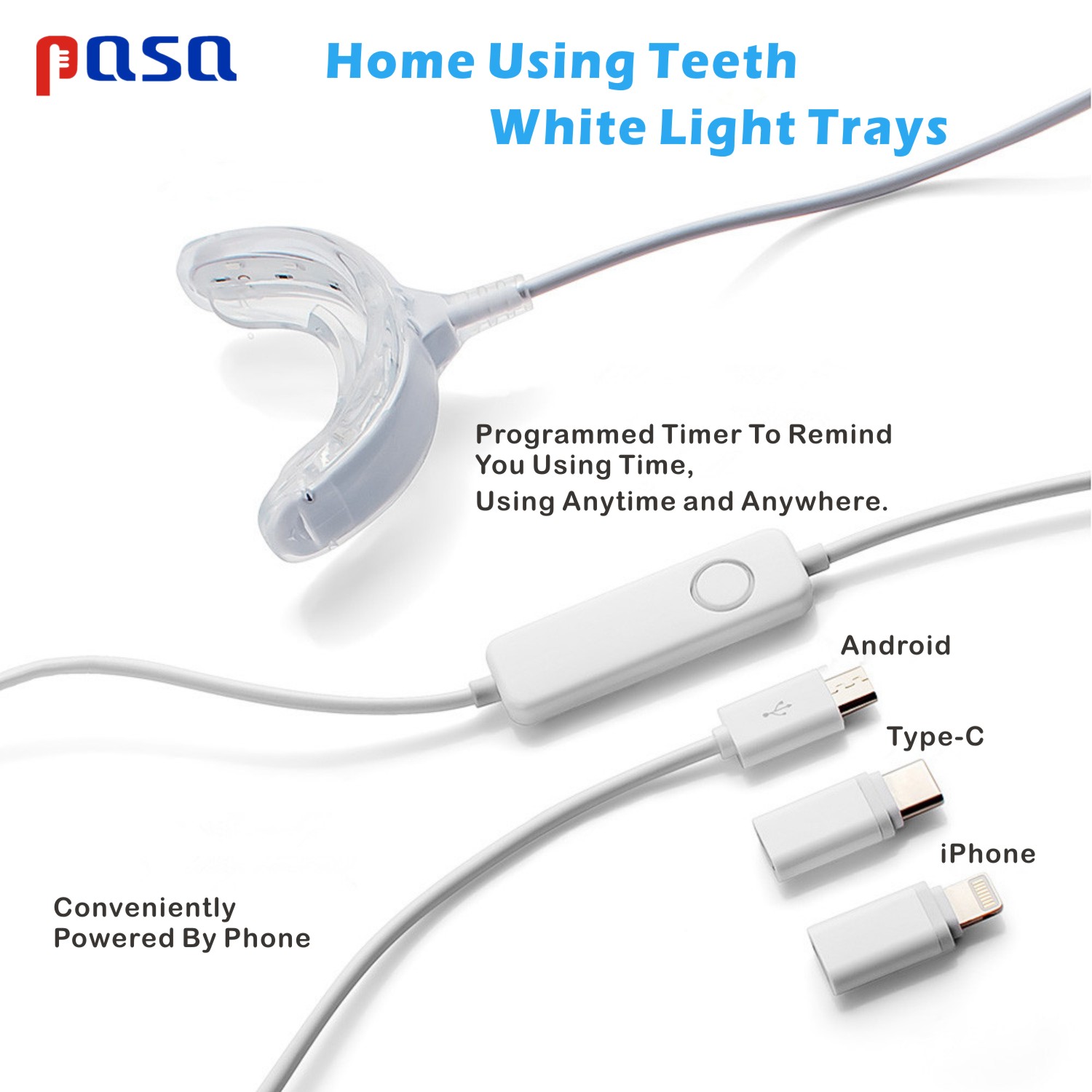 휴대용 LED 냉광 블루 라이트 미백 키트-치아 관리용 - Teeth Whitening Led Kit 리뷰 및 가격