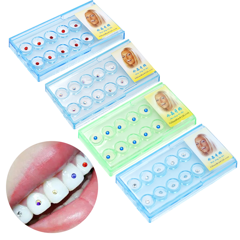 10개/박스 치과용 다이아몬드 크리스탈 장식품 보석 치 - Teeth Whitening Naturally 리뷰 및 가격