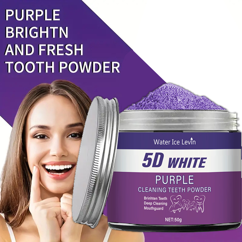 보라색 치아 미백 파우더, 50g - 딥 클리닝 및 치 - Teeth Whitening Co 리뷰 및 가격