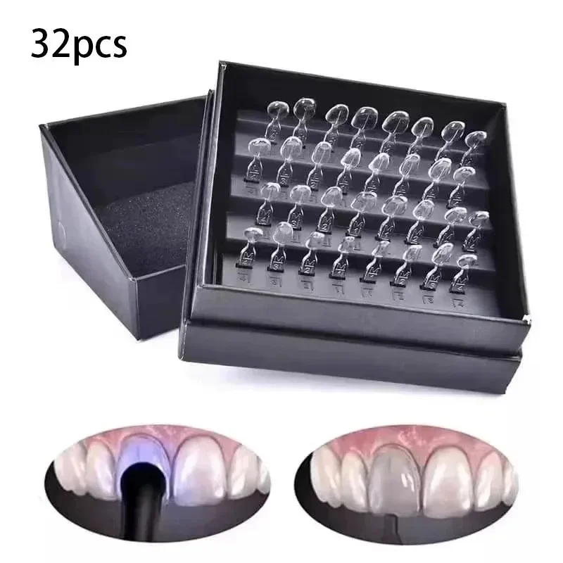 32개 치과용 베니어 몰드 키트 복합 레진 몰드 광중합 - Teeth Whitening Kit With Light 리뷰 및 가격